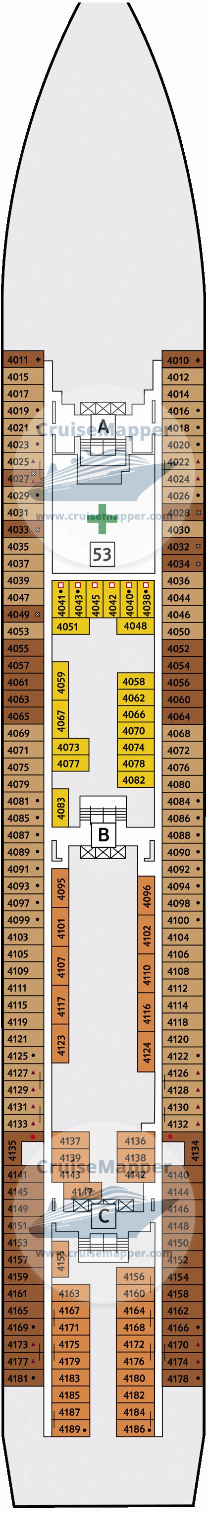 Marella Voyager deck 15 plan | CruiseMapper