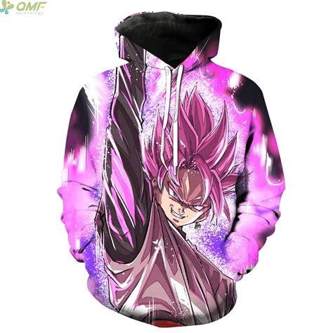 Goku Black Ssj Rose Hooded Hoodies Cosplay Super Saiyan Rose Tops ...