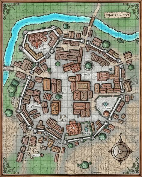 Fantasy City Map, Fantasy World Map, Fantasy Town, Fantasy Castle ...