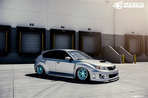 Slammed Subaru Impreza WRX STi on Avant Garde Rims — CARiD.com Gallery