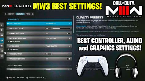 Modern Warfare 3 BEST SETTINGS for CONTROLLER, AUDIO, and GRAPHICS ...