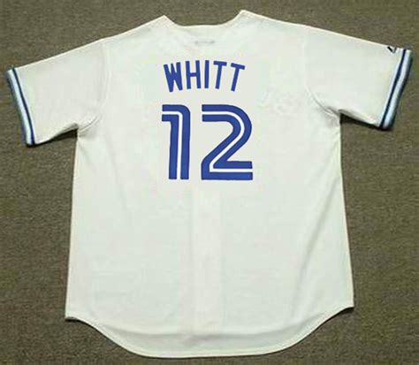 ERNIE WHITT | Toronto Blue Jays 1989 Majestic Throwback Home Baseball ...