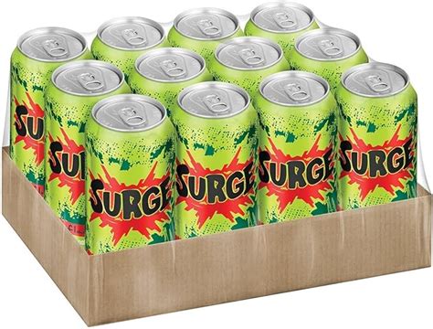 Surge Citrus Flavored Soda 16fl oz. 12 cans by Surge: Amazon.ca: Grocery