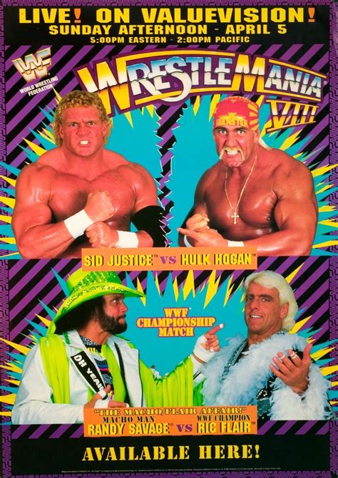 Wrestlemania 8 Poster