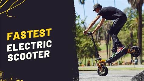 World's Fastest Electric Scooter (And 4 Fast Alternatives) - Zevfacts