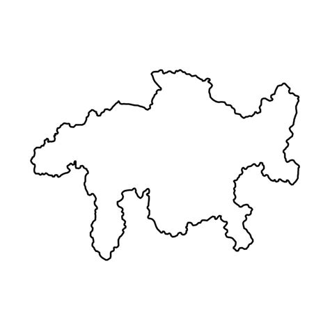 Grisons map, Cantons of Switzerland. Vector illustration. 13998999 ...