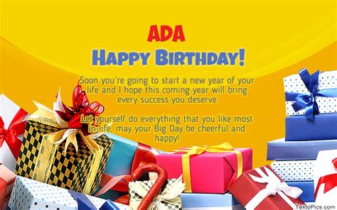 Happy Birthday Ada pictures congratulations.