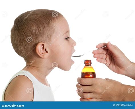 Medicine syrup stock photo. Image of doctor, dose, hand - 10826016