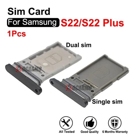 For Samsung Galaxy S22 Plus s22+ Single & Dual Sim Card Sim Tray ...