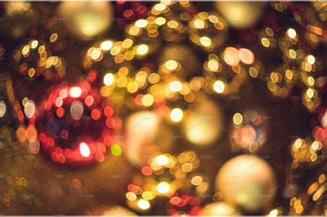 Bokeh christmas abstract background with colorful bokeh featuring bokeh ...