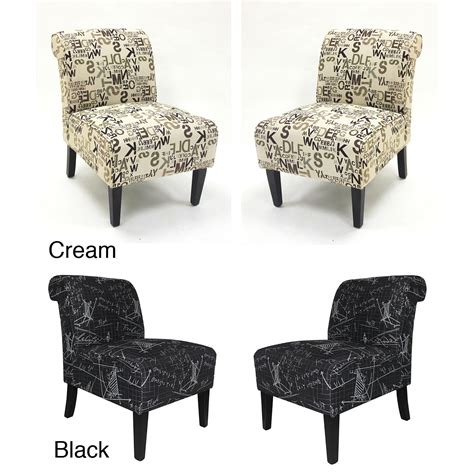 Modern Accent Chairs in Architectural Fabric (Set of 2) - Free Shipping Today - Overstock.com ...