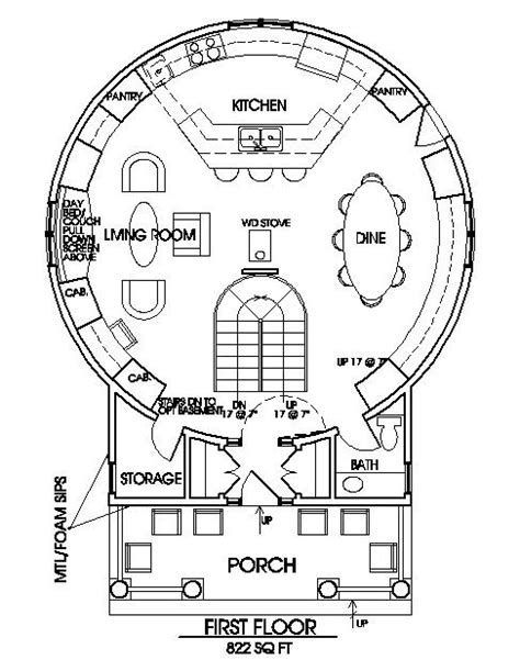 The Classic Plan | Round house plans, Grain bin house, Round house