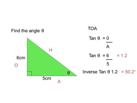 Find a Missing Angle Using the Tan Ratio Worksheet - EdPlace