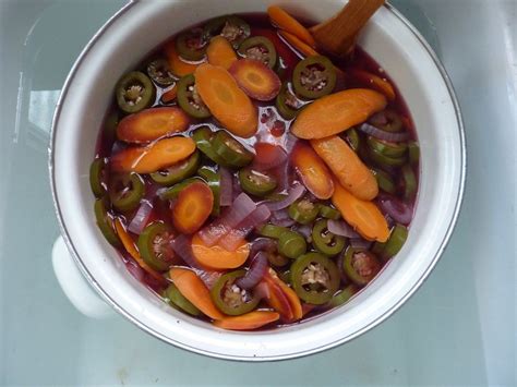 P1000839.JPG | Pickled carrots, onions and jalapeños, coolin… | Flickr