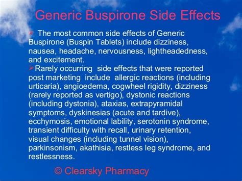 Generic Buspirone Hydrochloride Tablets (Buspin)