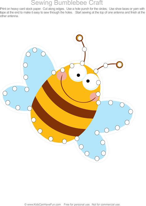Sewing bumblebee craft Preschool Bug Theme, Insects Preschool, Preschool Colors, Preschool ...