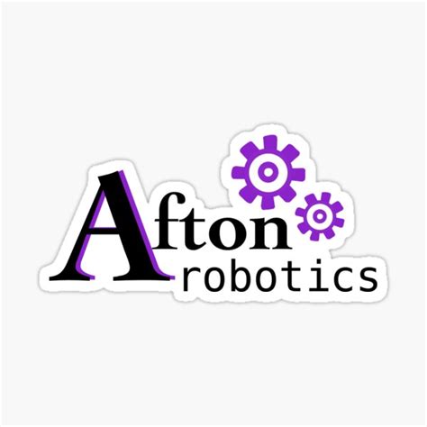 "Afton robotics logo" Sticker for Sale by parakeetz | Redbubble