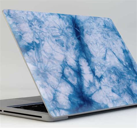 Blue Tie Dye laptop skin decal - TenStickers