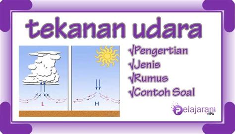 Tekanan Udara - Pengertian, Jenis, Faktor Pengaruh, Rumus dan Contoh Soal Paling LENGKAP