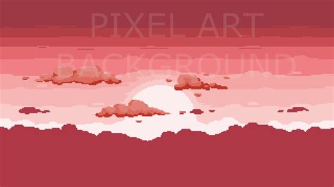 2D Pixel Art Background ( 10 Sky & Cloud ) #2 | GameDev Market