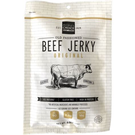 People's Choice Old Fashioned Original Beef Jerky, 2.5-oz | JerkyGent