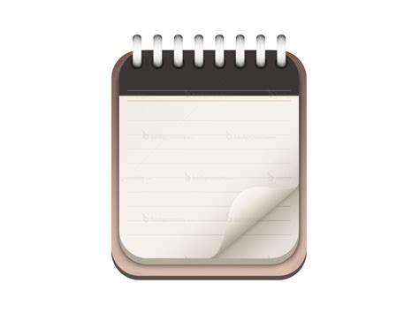 Notepad icon (PSD) - Backgroundsy