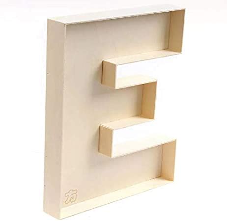 Amazon.com: Handmade Crafts fillable Letter Box E, fillable Shaped Letter : Home & Kitchen