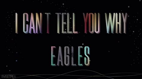 Eagles - I Can't Tell You Why ☆ʟʏʀɪᴄs☆ LIVE☆ https://youtu.be ...