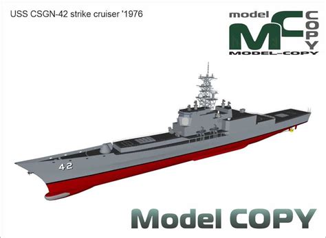 USS CSGN-42 strike cruiser '1976 - 3D Model - 49273 - Model COPY - Default