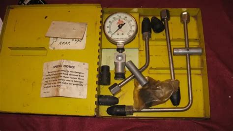 VINTAGE HASTINGS AUTOMOBILE Cylinder Compression Tool Kit. Made in the ...