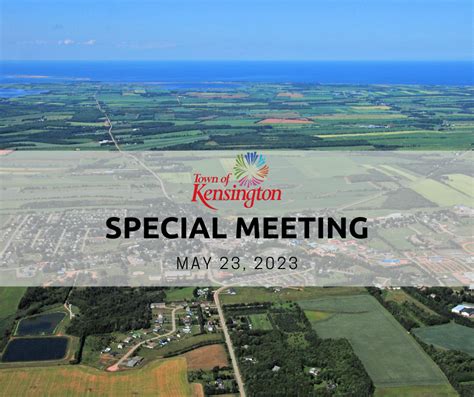 Special Meeting | Town of Kensington