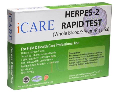 Herpes-2 Rapid Test Kit | Herpes Home Testing Kit