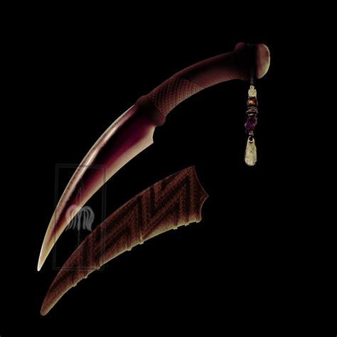 BleedingheartBlacksmith - Palulukan knife concept design (Thanator fang)