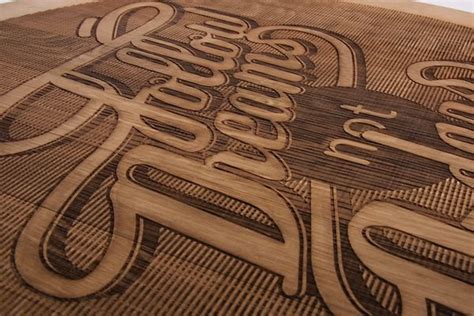 Wood Typography Engraving on Typography Served | Wood typography, Sick designs, Typography