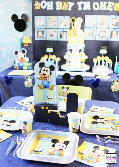 Mickey Mouse First Birthday Party Ideas - Soiree Event Design