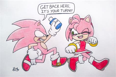 We're Pink! | Sonic the Hedgehog | Sonic the hedgehog, Sonic, Sonic and amy