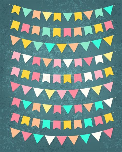 Party Flags Celebrate Bright Abstract Background Stock Vector ...