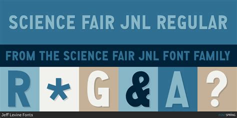 Science Fair JNL Font