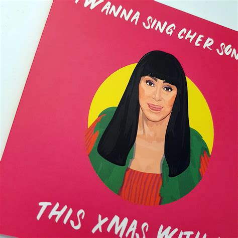 Cher Christmas Card - Sabi Koz Pop-Art Gift Range | 10% Off Your First Order | Shop Online