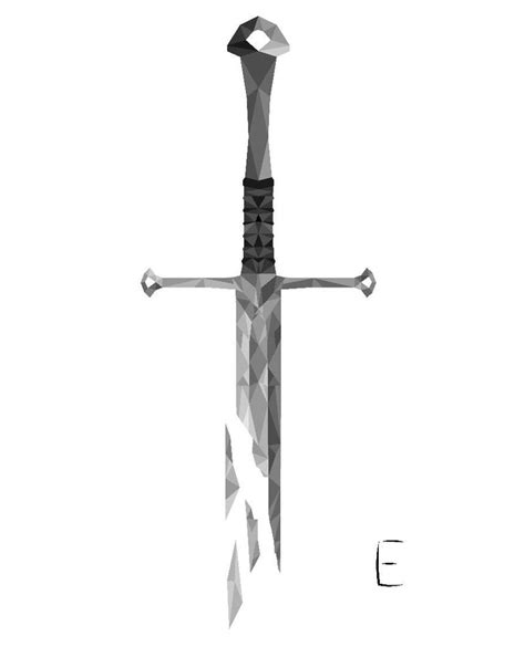 Narsil, the blade that was broken by thelivingethan on DeviantArt