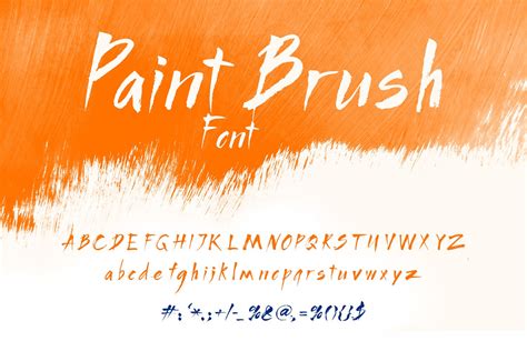 Paint Brush Font Brush Digital Font Grunge Font Paint - Etsy UK