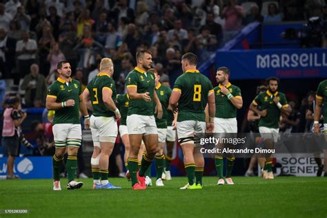 Team of South-Africa during the Rugby World Cup 2023 Pool B match ...