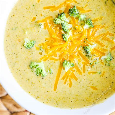 Easy Crock Pot Broccoli Cheese Soup · Easy Family Recipes