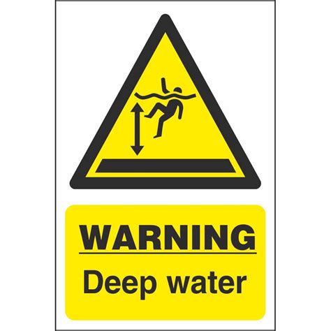 Warning Deep Water Signs | Hazard Construction Safety Signs Ireland