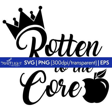 Rotten to the Core Descendants-themed SVG File Instant - Etsy