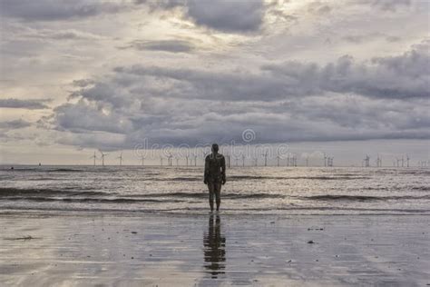 Crosby Beach Liverpool UK Another Place Editorial Photography - Image of liverpool, shoreline ...