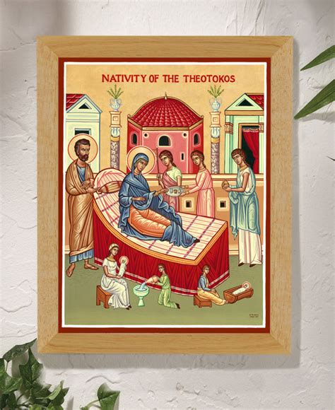 Nativity Of Mary Original Icon 14 tall, 11 x 14 Original Icons ...