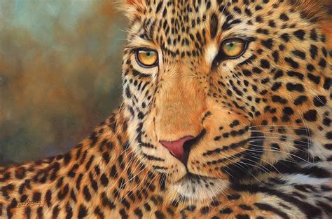 Leopard Portrait Painting by David Stribbling - Fine Art America