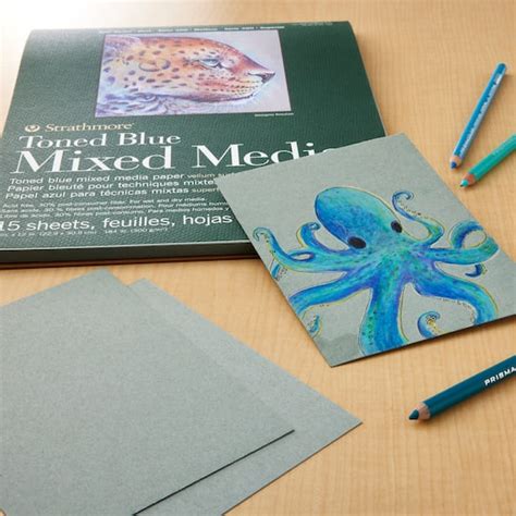 Strathmore® 400 Series Recycled Toned Blue Mixed Media Paper Pad | Michaels