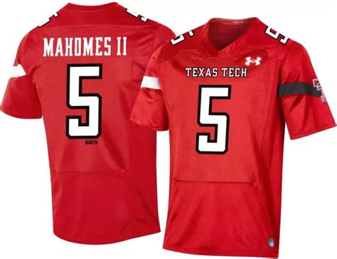 Under Armour Men's Patrick Mahomes II Texas Tech Red Raiders #5 Red ...